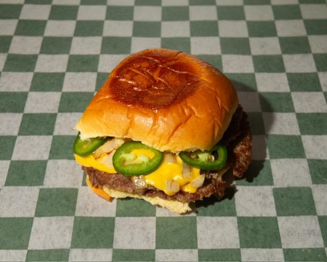 Spicy Jalapeño Impossible Double Burger (Vegetarian)